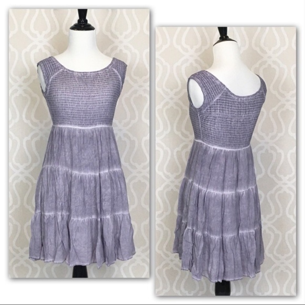 *CLEARANCE* Dusty Peach Mineral Washed Dress - Picture 2 of 15
